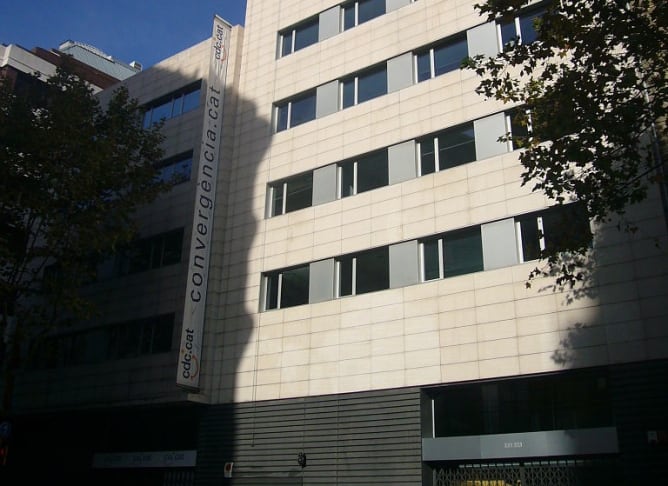 La seu de Convergència Democràtica al carrer Còrsega de Barcelona