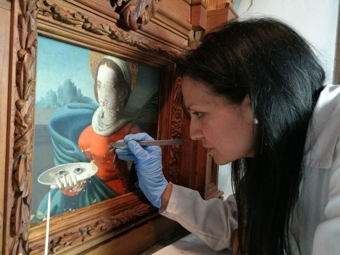 Lorena Pérez, restauradora