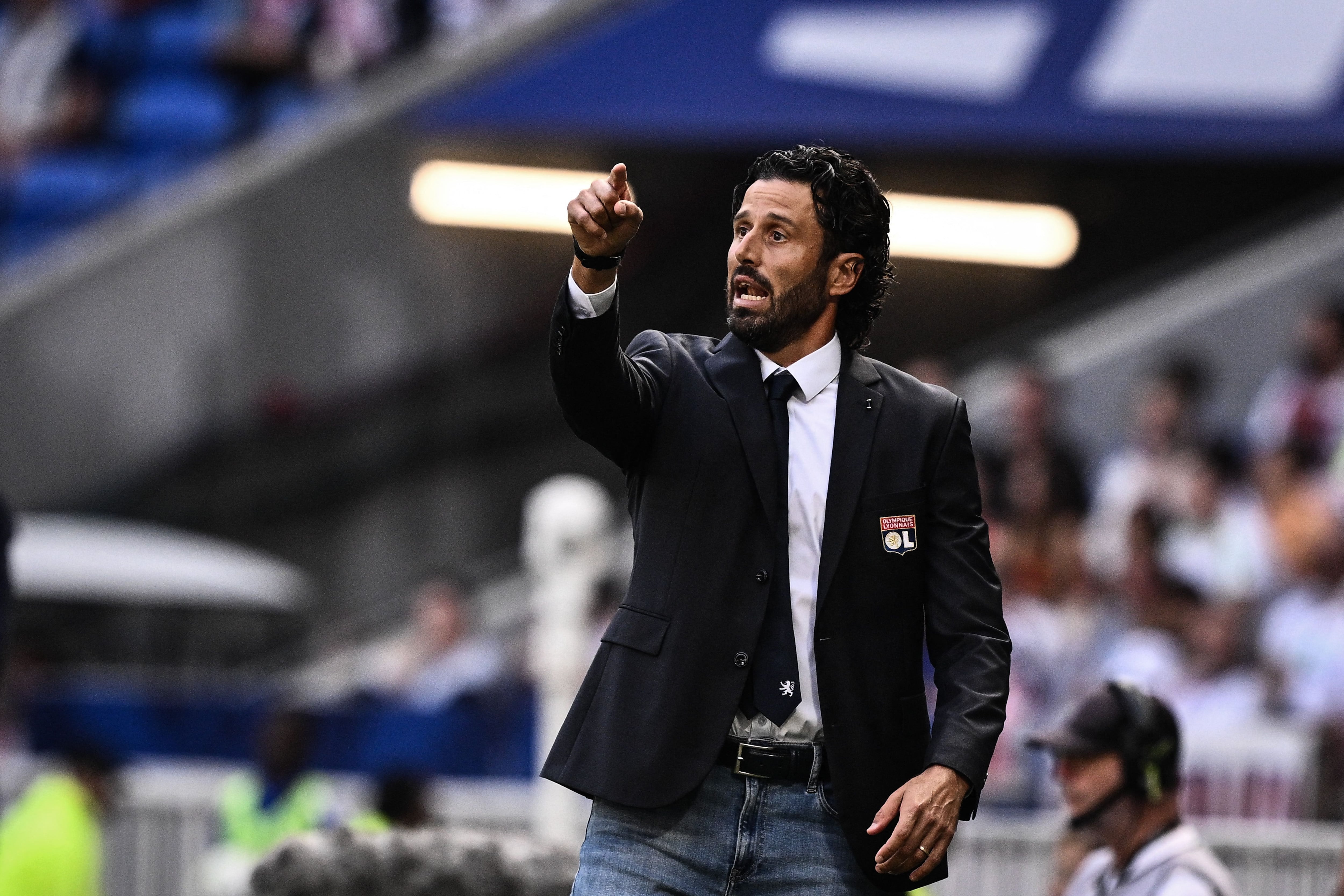 Fabio Grosso, durante un partido al frente del Olympique de Lyon. (Photo by JEFF PACHOUD / AFP) (Photo by JEFF PACHOUD/AFP via Getty Images)