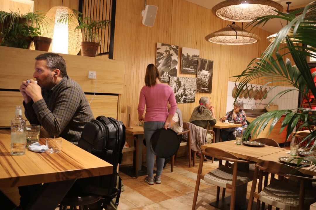 Interior de un restaurante en Barcelona