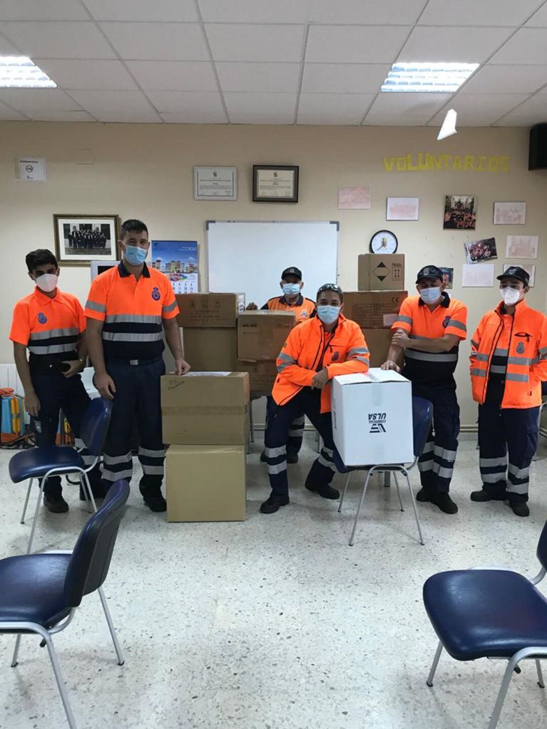 Reparto del material