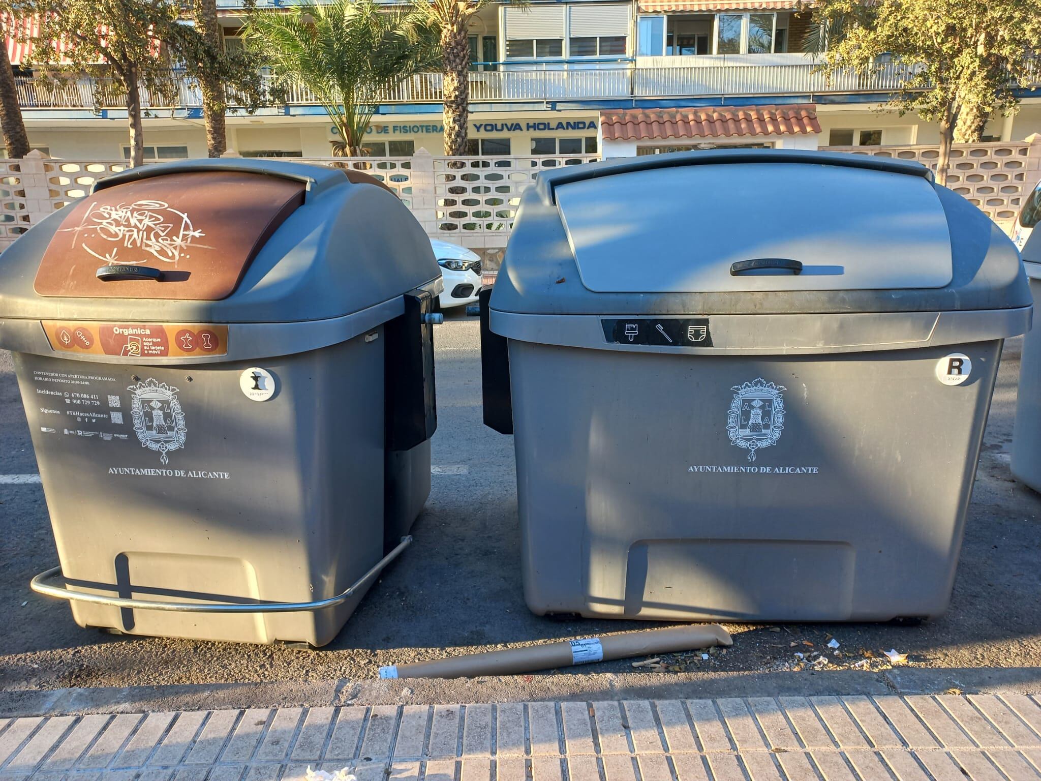Nuevos contenedores de orgánica y restos en Alicante
