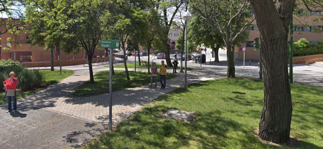 Zona verde donde se prevé instalar la placa