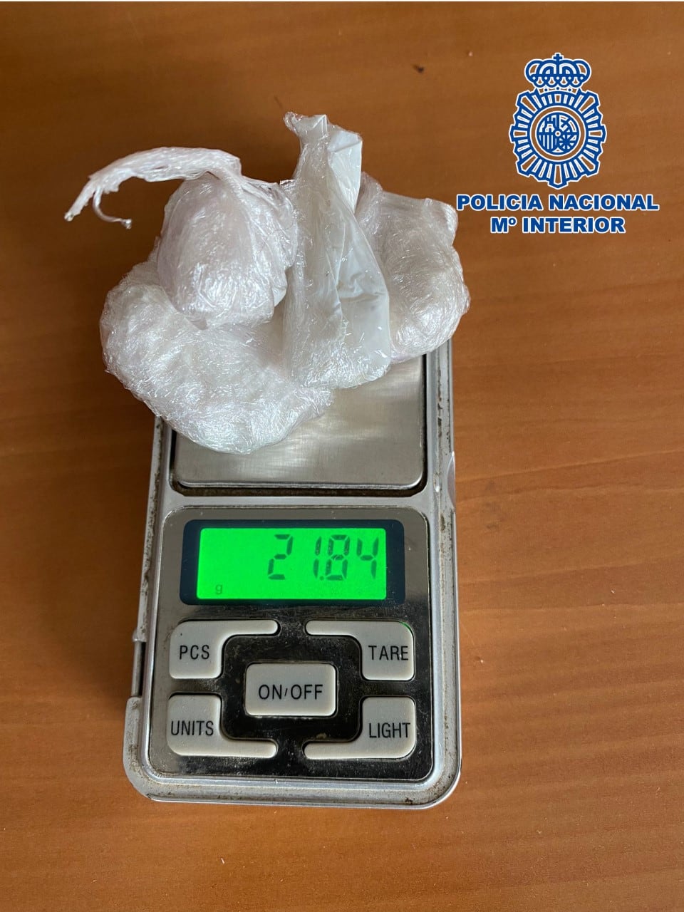 Droga incautada en Linares.