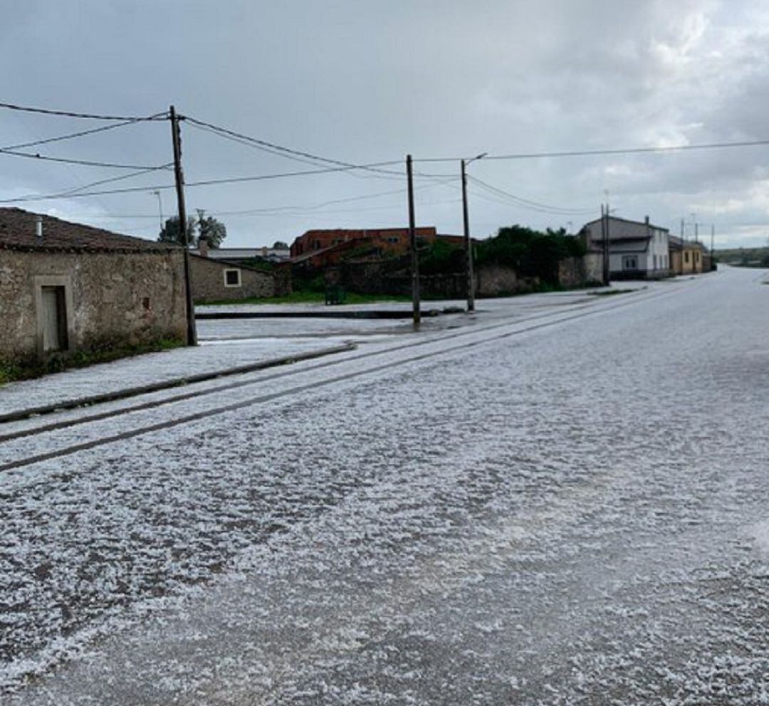 Granizada de este sábado en Sayago