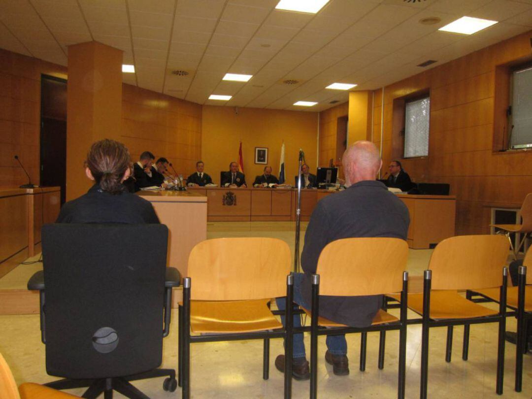 Millán durante el juicio