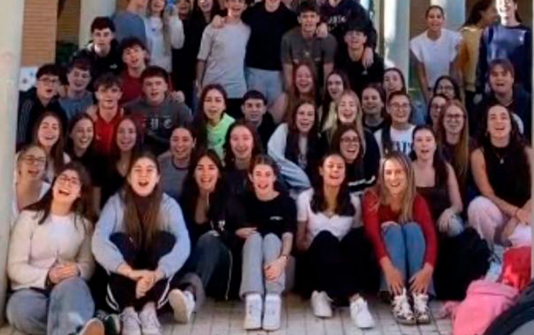 Una imagen del vídeo que han grabado los alumnos