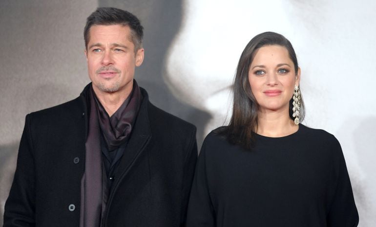 Brad Pitt y Marion Cotillard, durante la presentación de la película en Londres