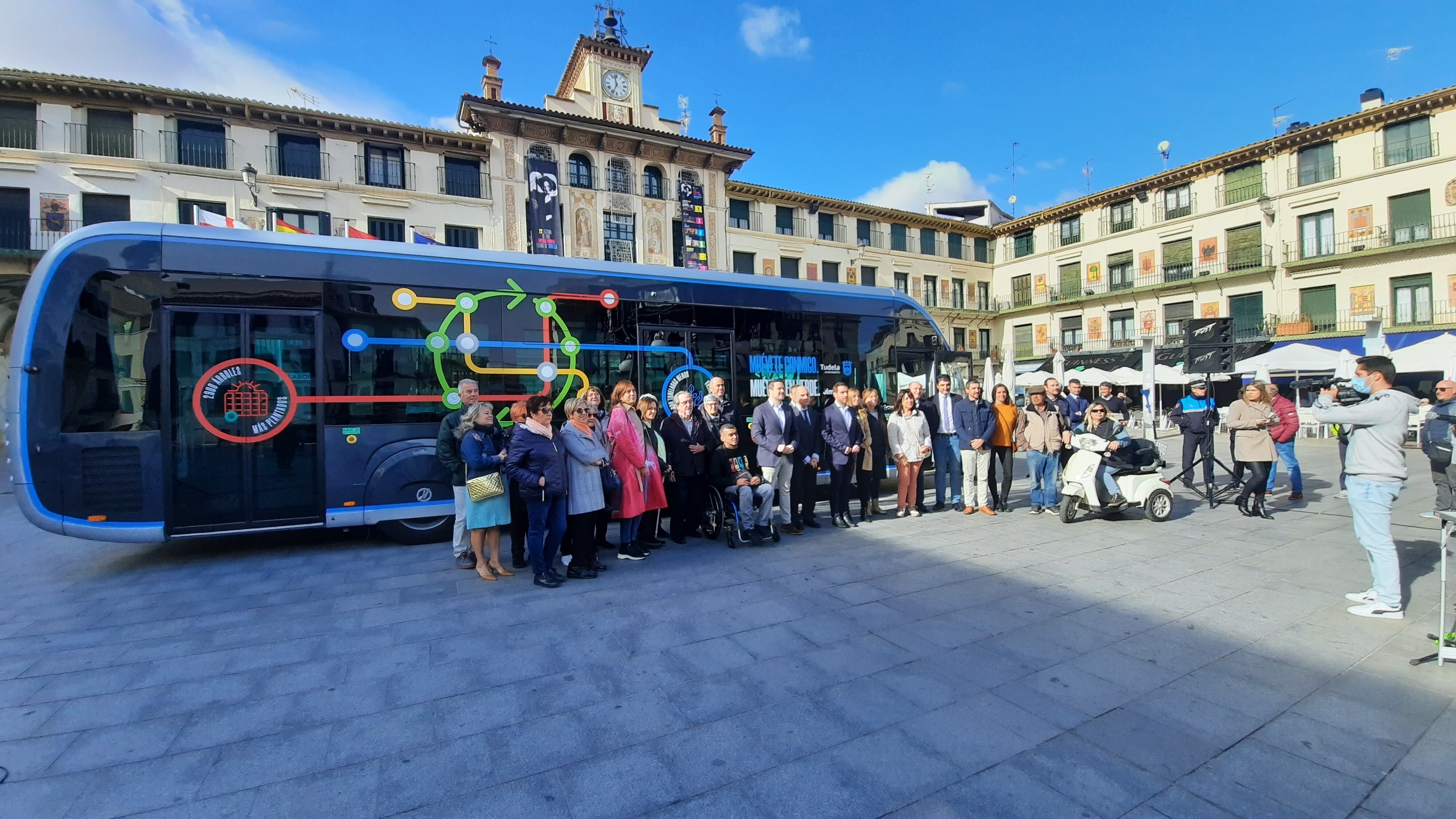 Presentación del nuevo servicio de transporte urbano de Tudela