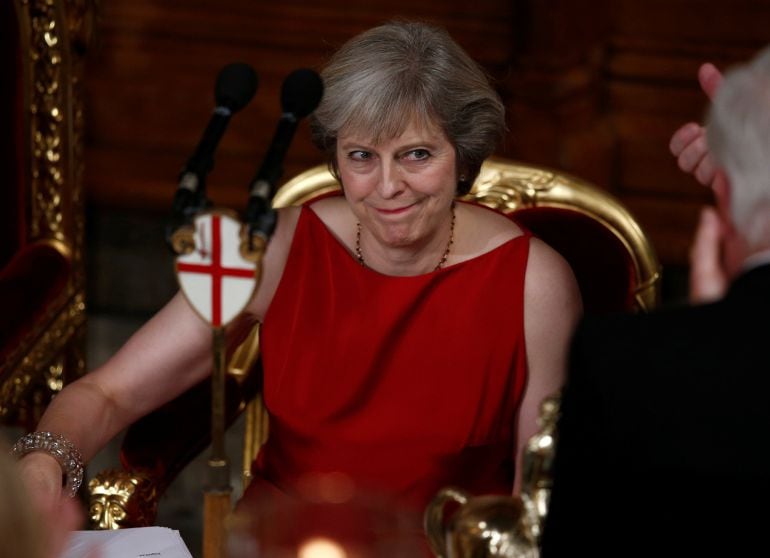 La primera ministra británica, Theresa May 