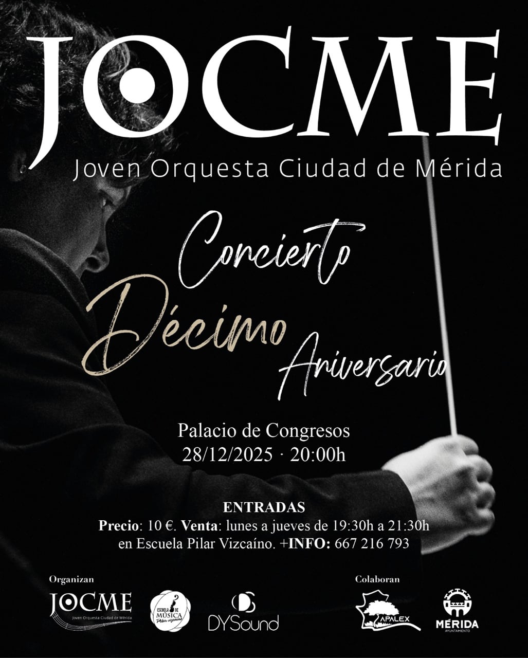 Cartel Concierto X Aniversario JOMCE