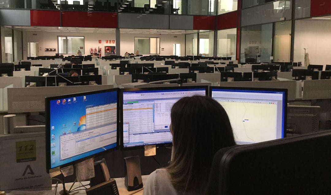 Sala del servicio de Emergencias 112.