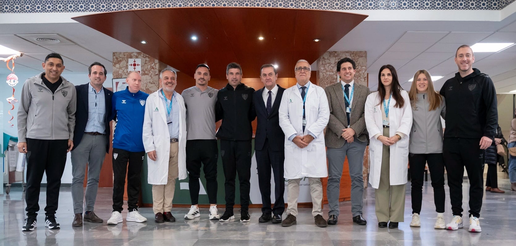 Visita del Málaga al Materno