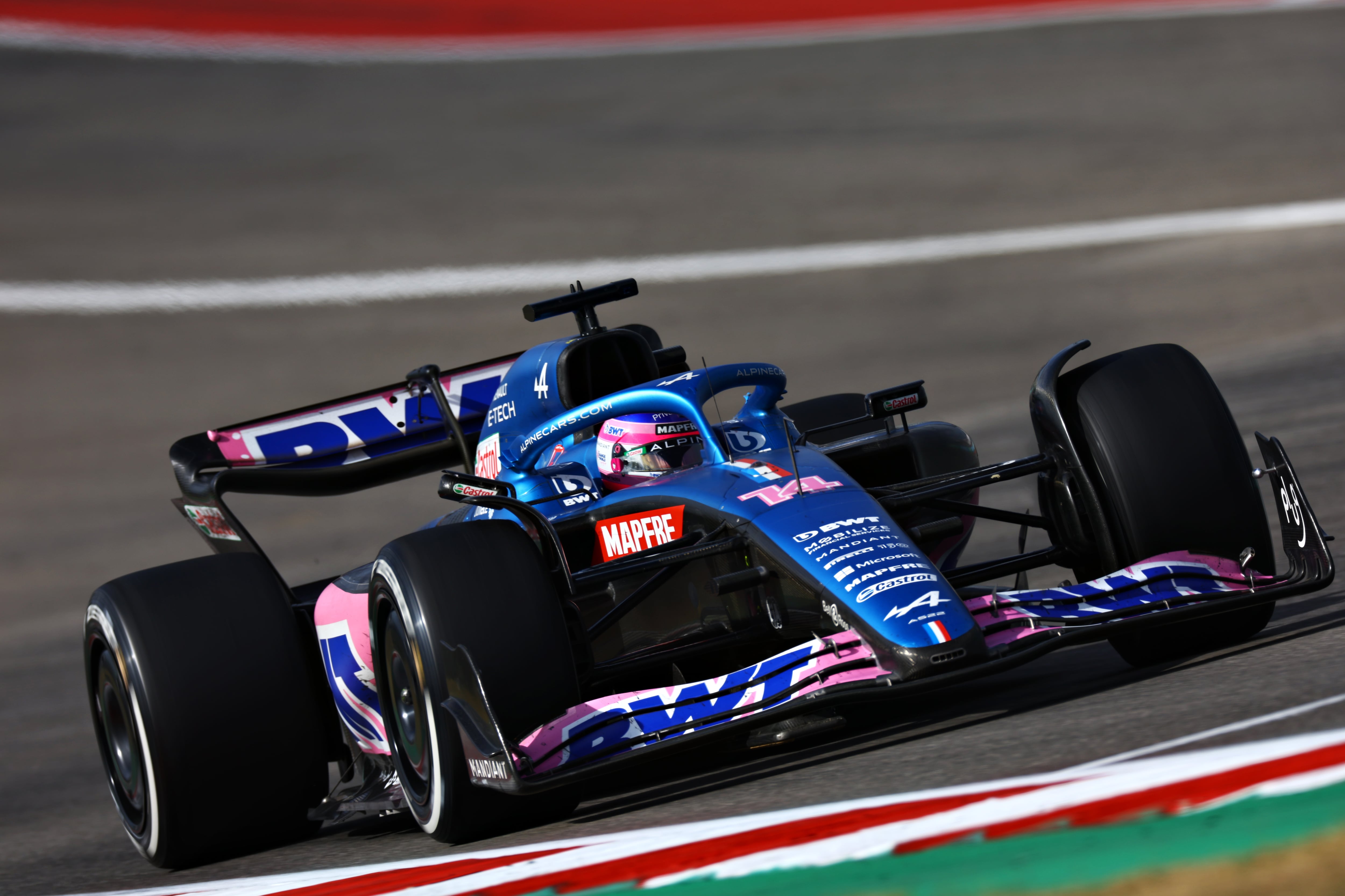 Fernando Alonso en el Gran Premio de Estados Unidos.