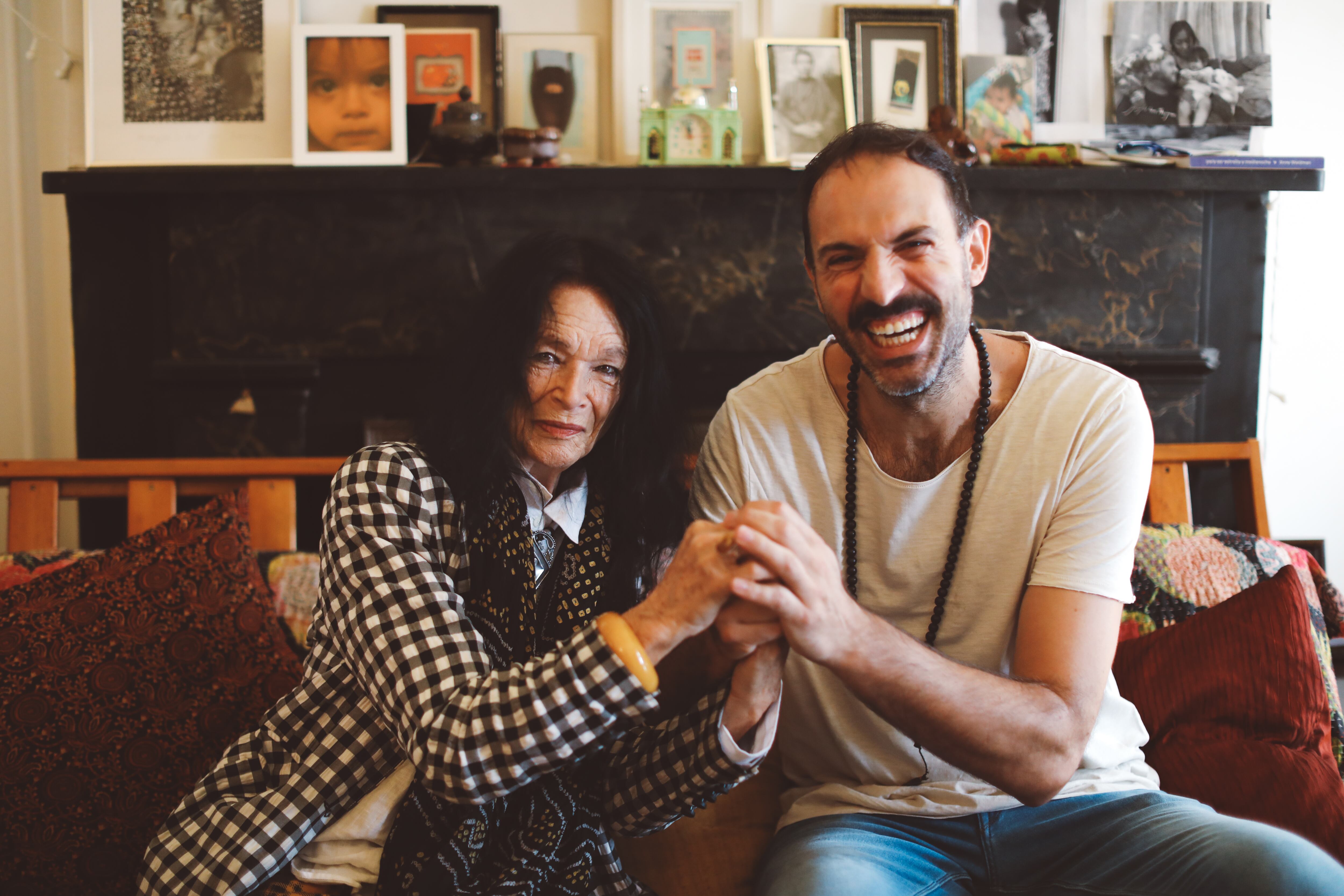 Anne Waldman y Marcos de la Fuente, co director del Festival.