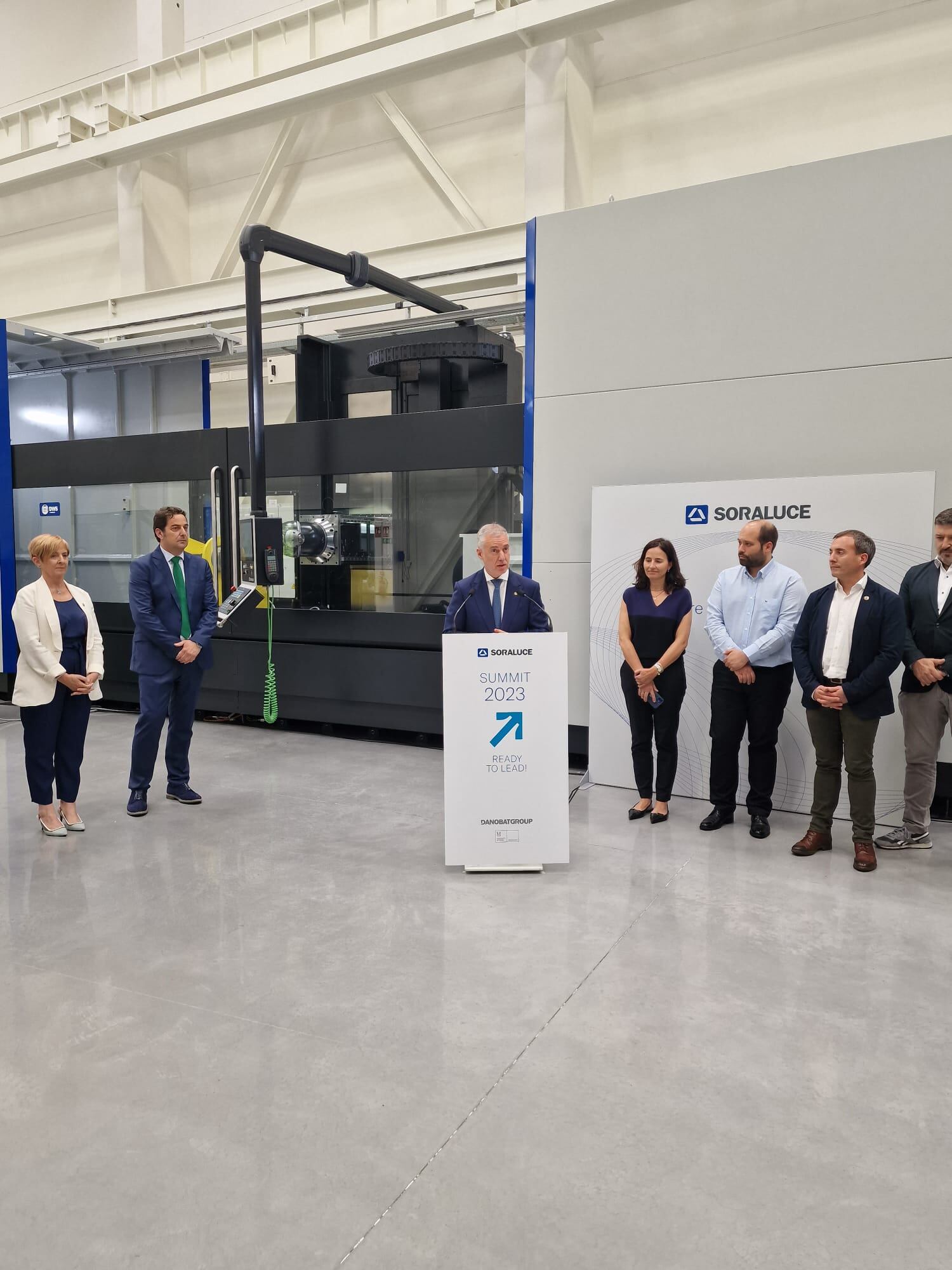 El Lehendakari Iñigo Urkullu durante la presentación de la nueva línea de montaje