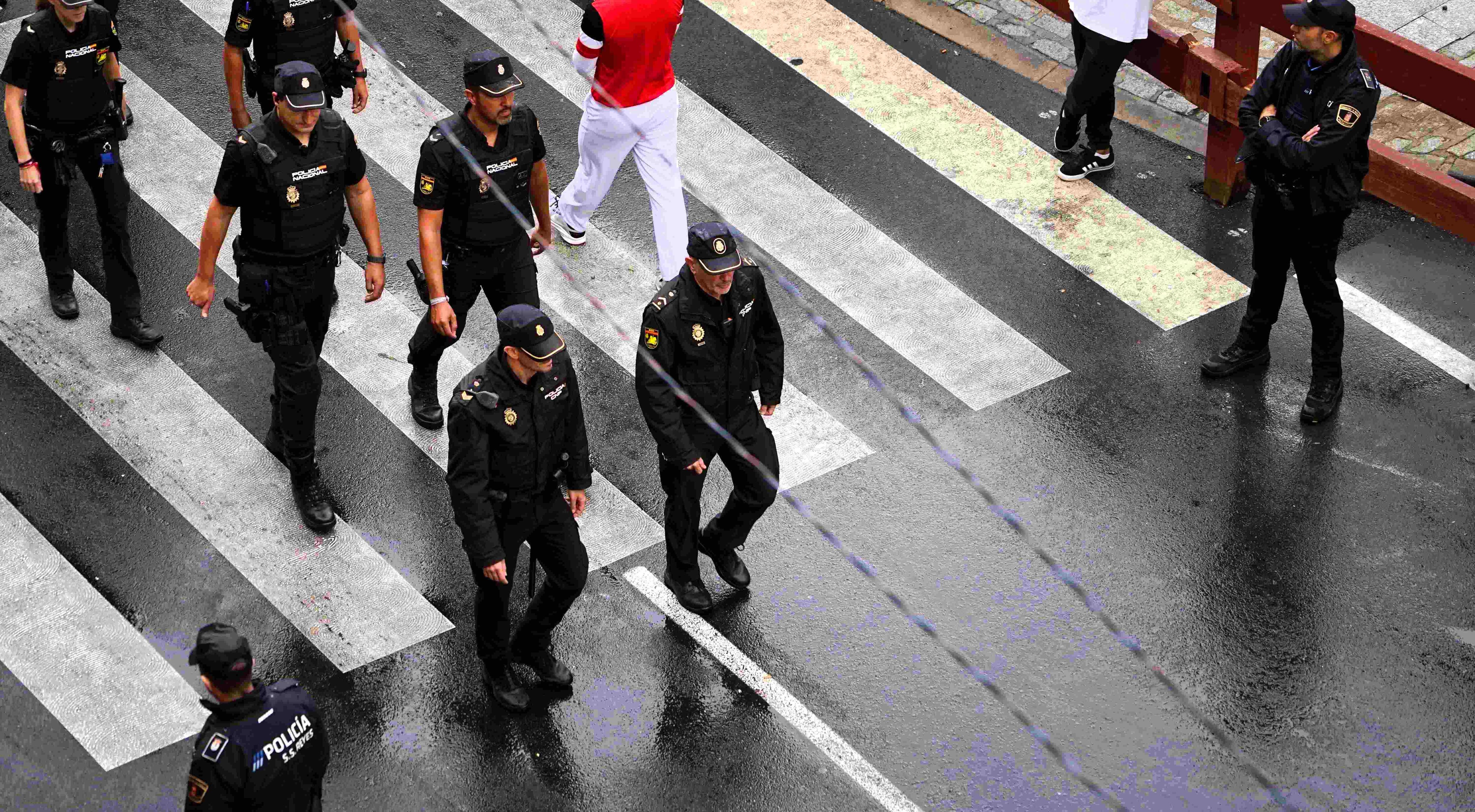 Policía Local de San Sebastián de los Reyes durante los encierros