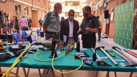 Objetos desarticulados en la operación de la Guardia Civil