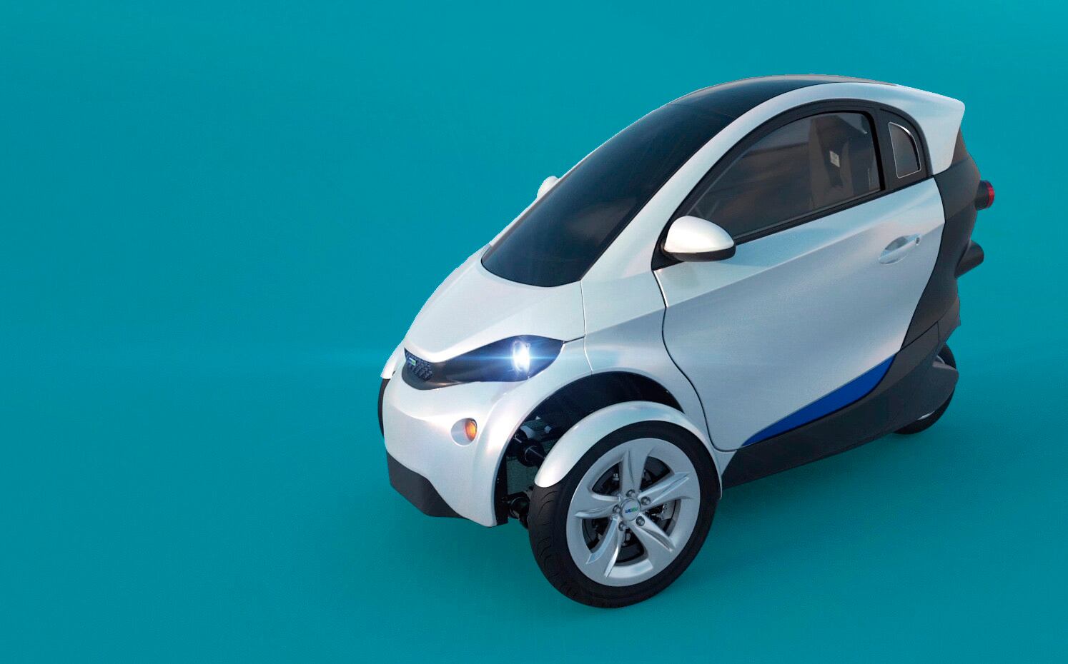 Coche con un modelo de motor eléctrico más sostenible y eficiente desarrollado  por Tekniker en el marco del proyecto europeo Weevil