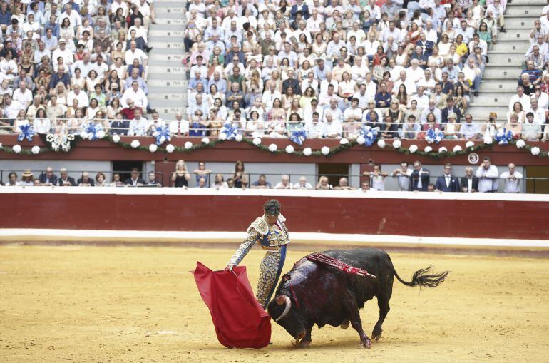 Corrida de toros el 14 de agosto de José Tomás en el coso de Illumbe de San Sebastián.