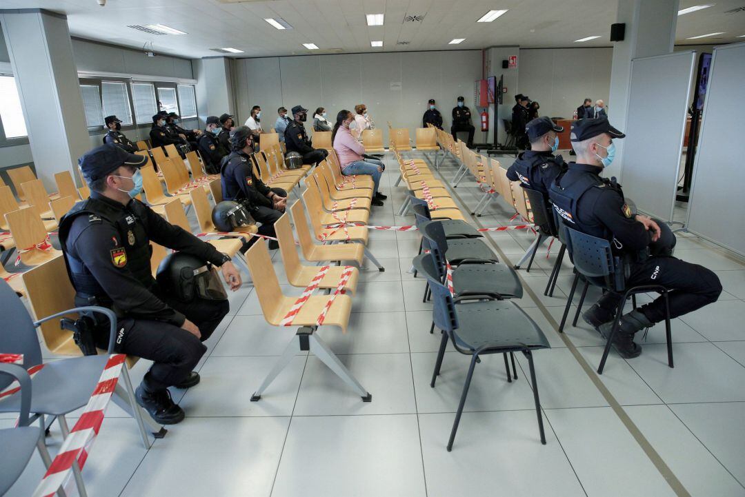 Inicio del juicio en la Ciudad de la Justicia de Valencia 