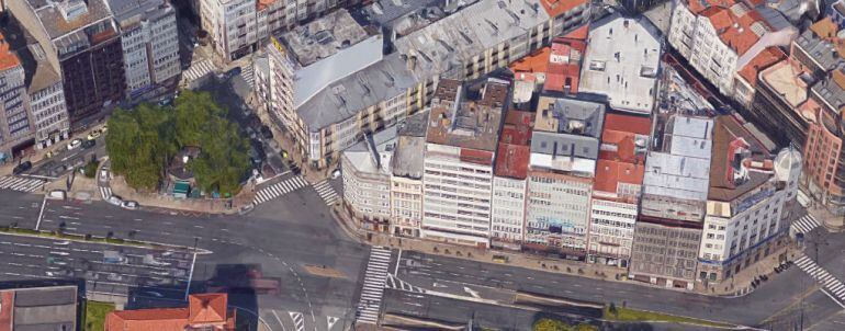 Inmediaciones de la Plaza de Orense