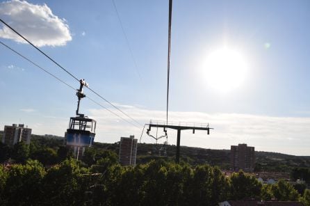 Vista del Teleférico de Madrid.