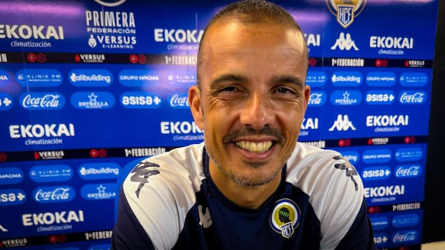 Beto Company, en la previa del partido frente al Villarreal B