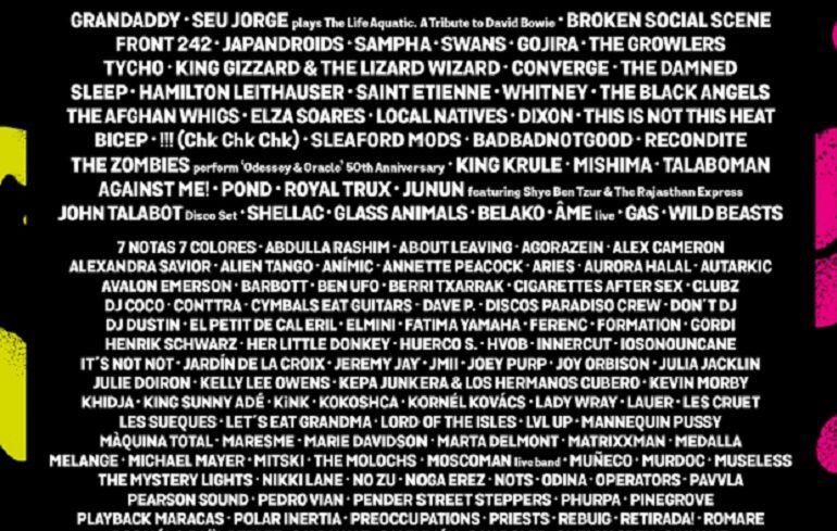 Cartel del Primavera Sound 2017.