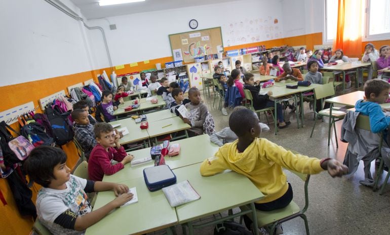 Aula del colegio público Gabriel Vallseca en Palma de Mallorca.