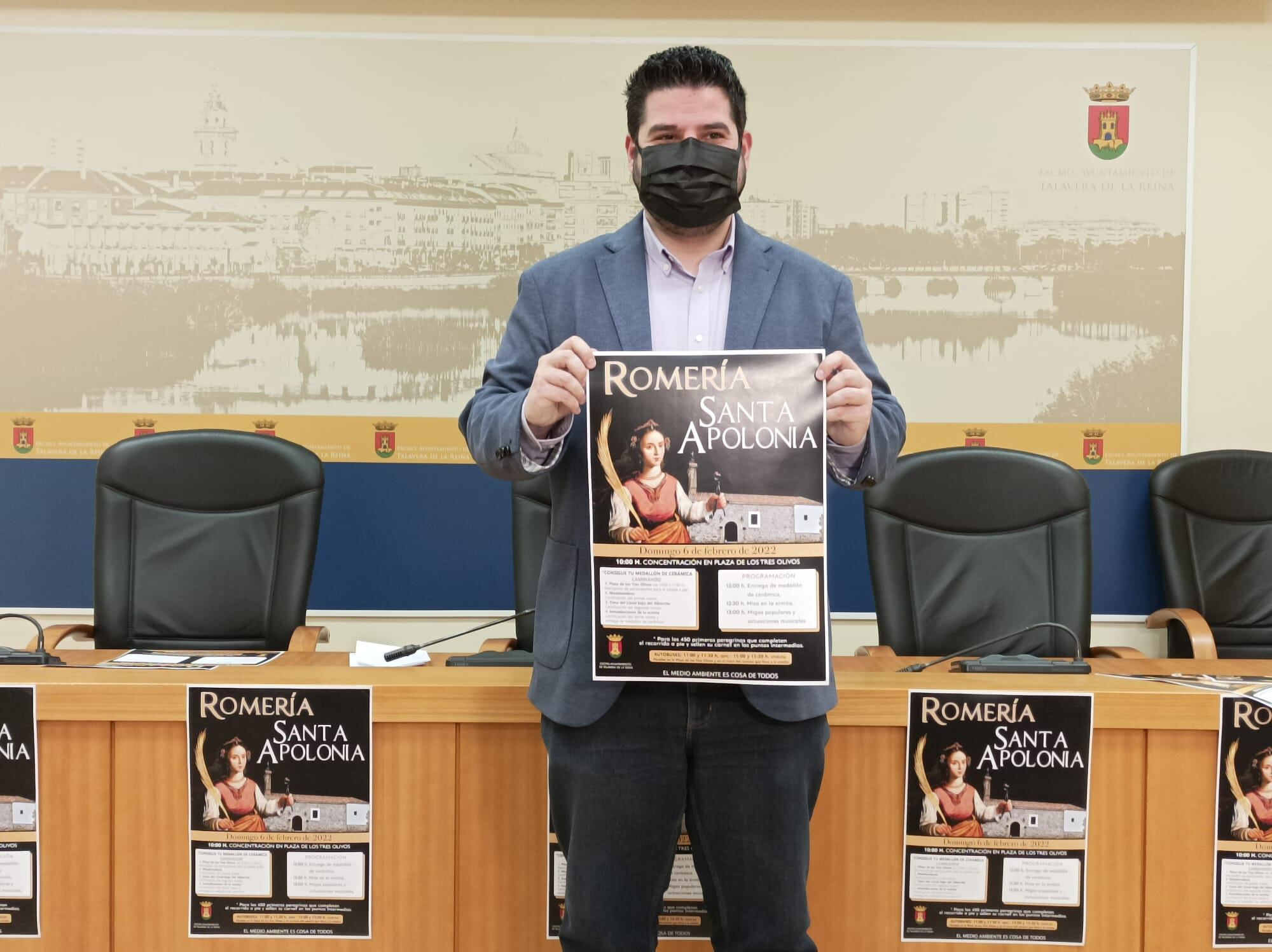 El edil presenta la romería a Santa Apolonia