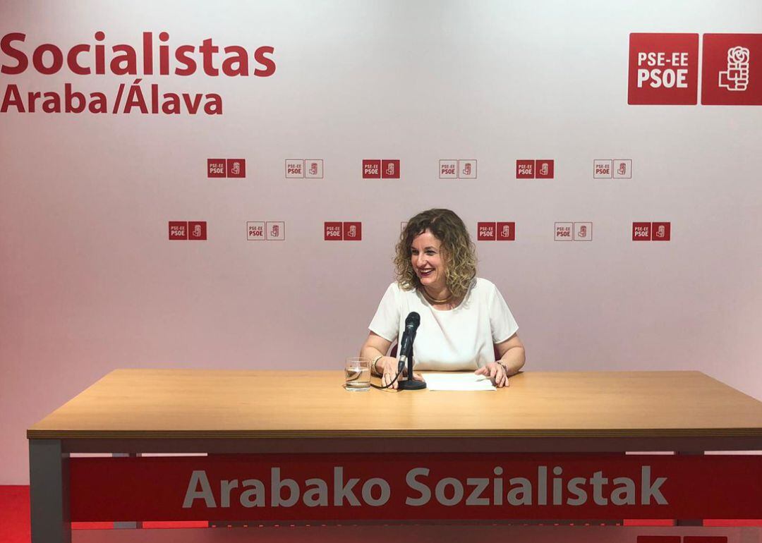 Cristina González, secretaria general del PSE de Álava