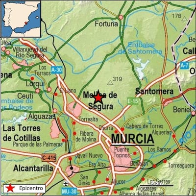 Terremoto con epicentro en Molina de Segura