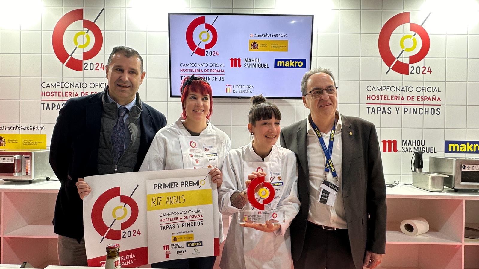 Las chefs Iris Jordán y Susana Marqueta ganaron en la pasada edición el concurso oficial de Tapas y Pinchos de España