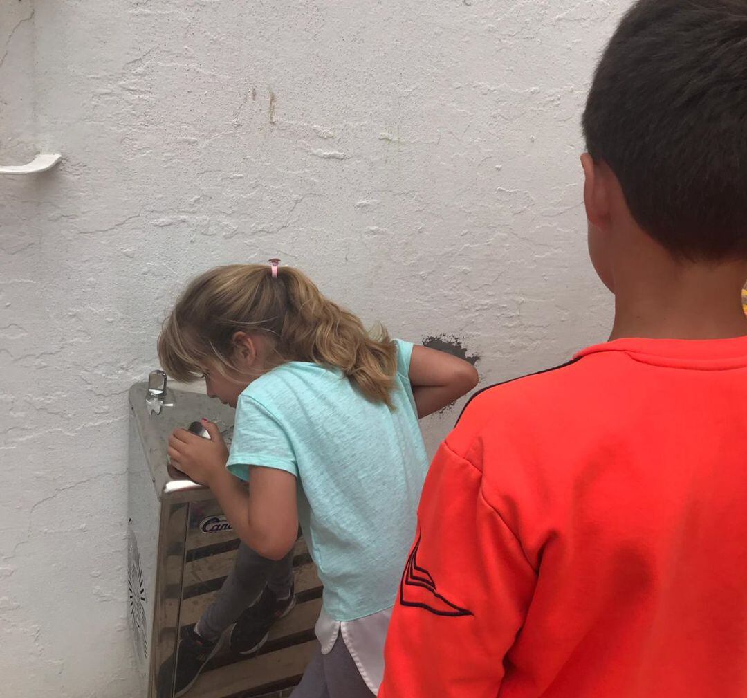 Una de las fuentes instaladas por el Consell de Formentera.