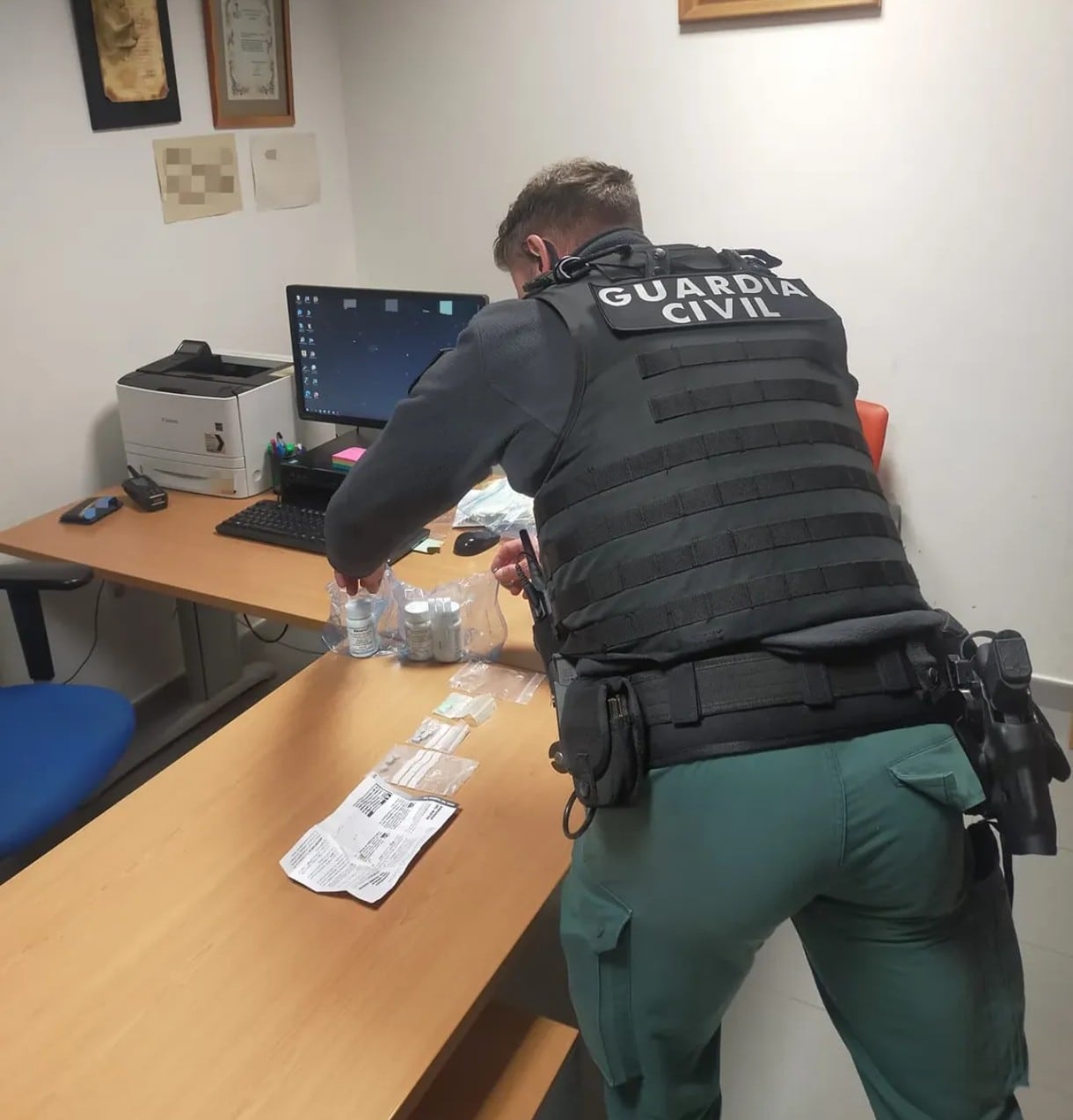 Detnido por tráfico de drogas en Cevico Navero