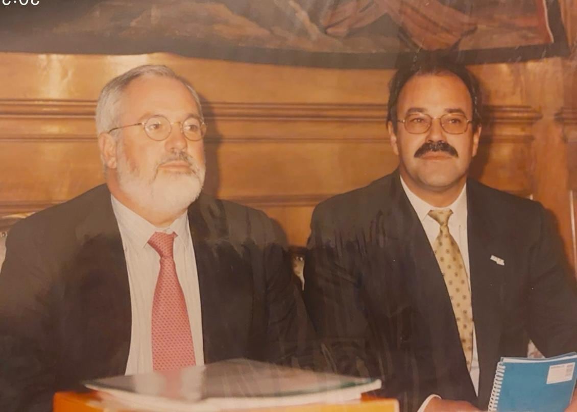 Manuel, con el Ministro Arias Cañete