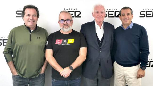 De izquierda a derecha: José Manuel Albentosa, Mike Mani, Trevor Noland y Carlos Arcaya