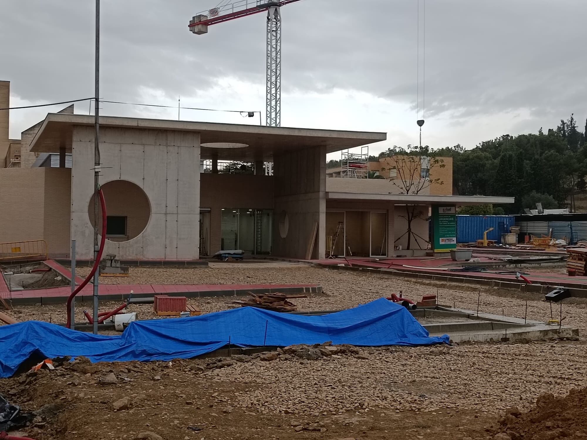 Así están las obras del nuevo edificio de Urgencias de San Jorge