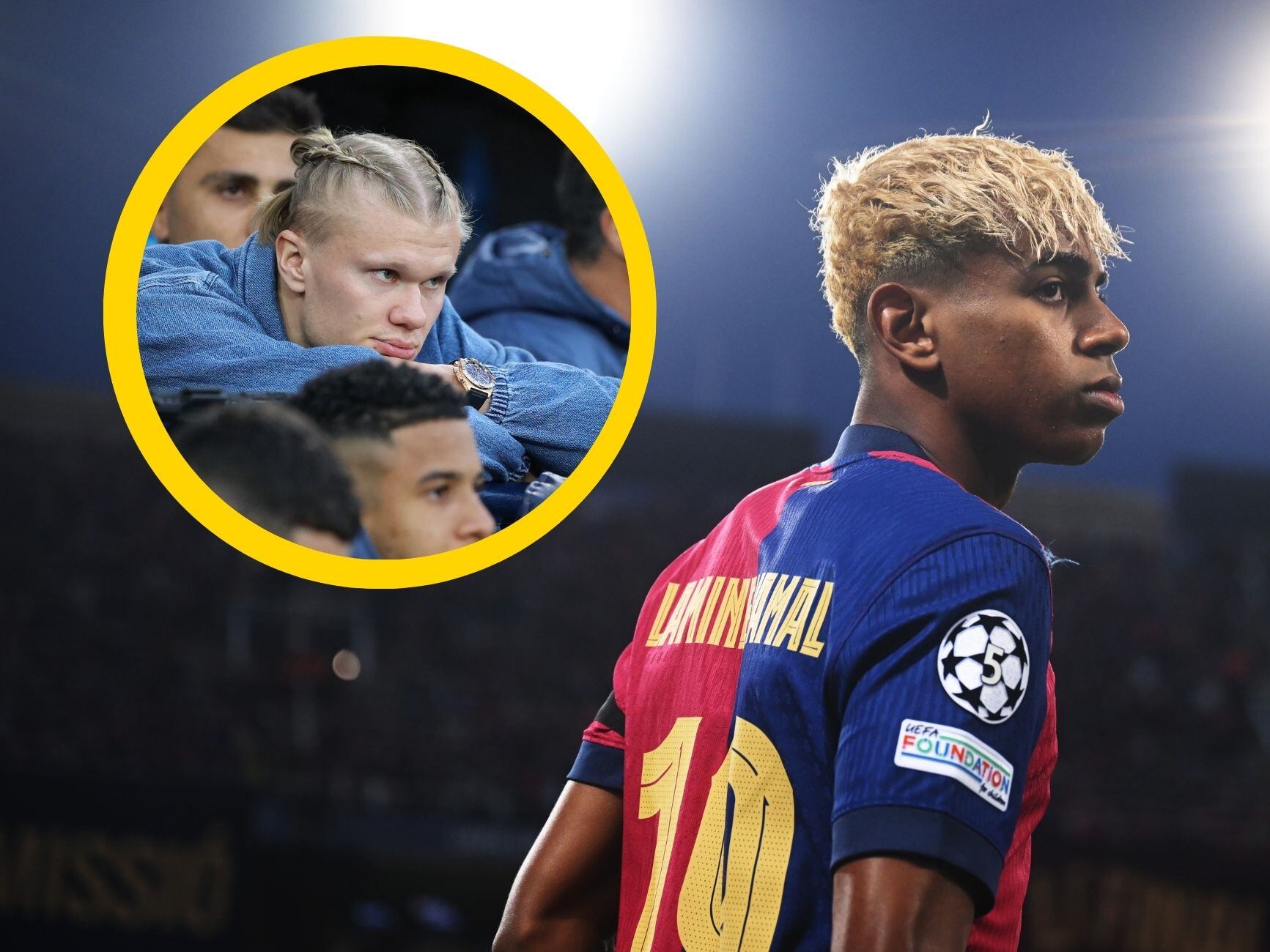 Haaland y Lamine Yamal