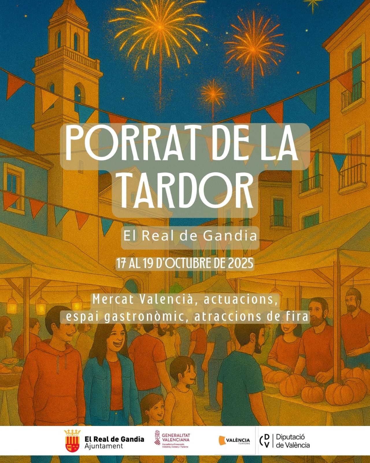 Cartell del Porrat de la Tardor del Real de Gandia