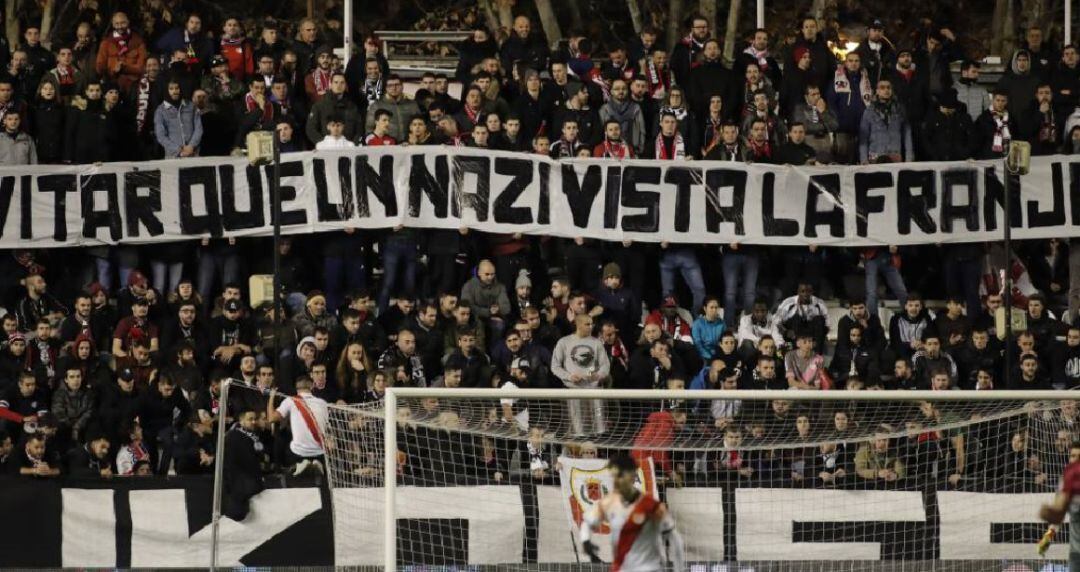 Imagen del estadio de Vallecas en el partido disputado el 16 de diciembre