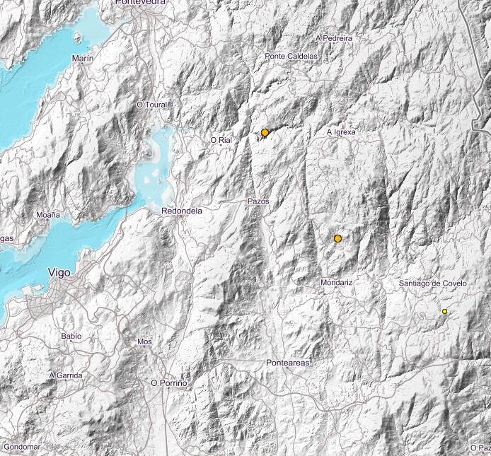 El terremoto ha tenido epicentro en Mondariz.