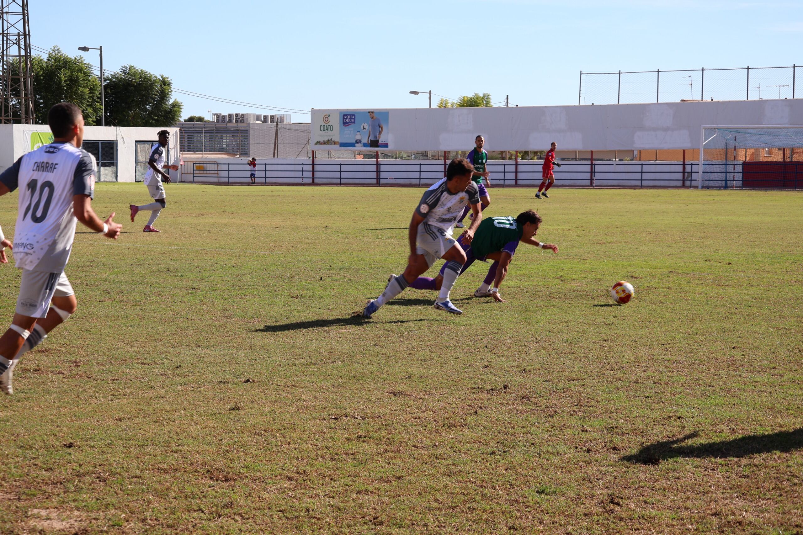 Imagen del partido entre La Unión y el Xerez CD
