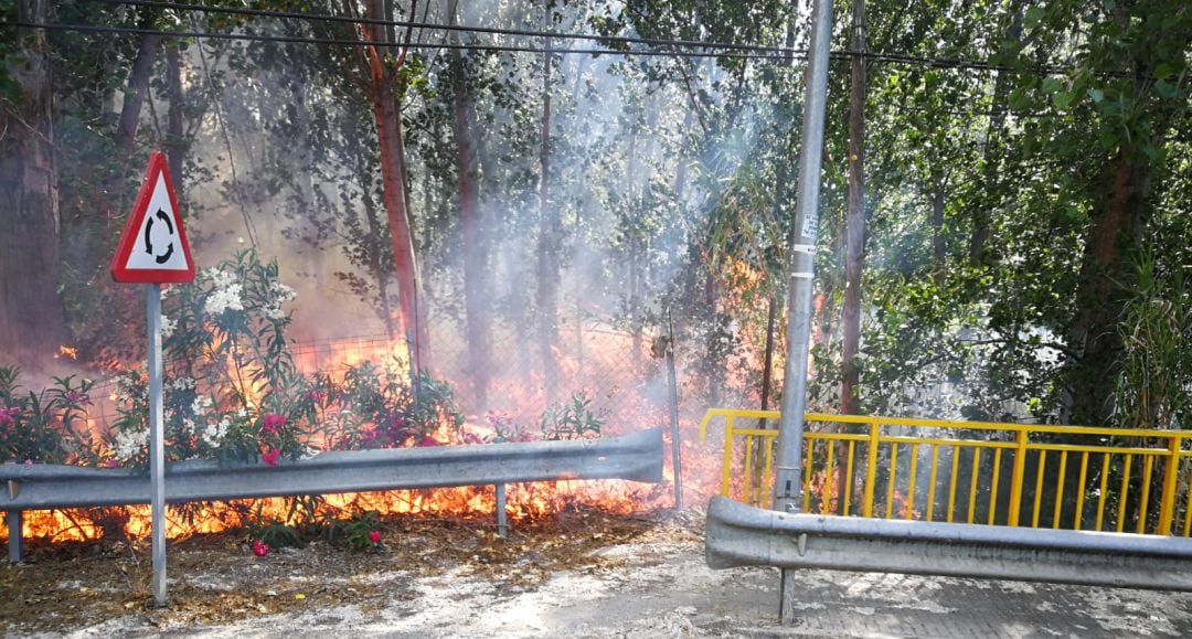 Incendio en El Portazgo.