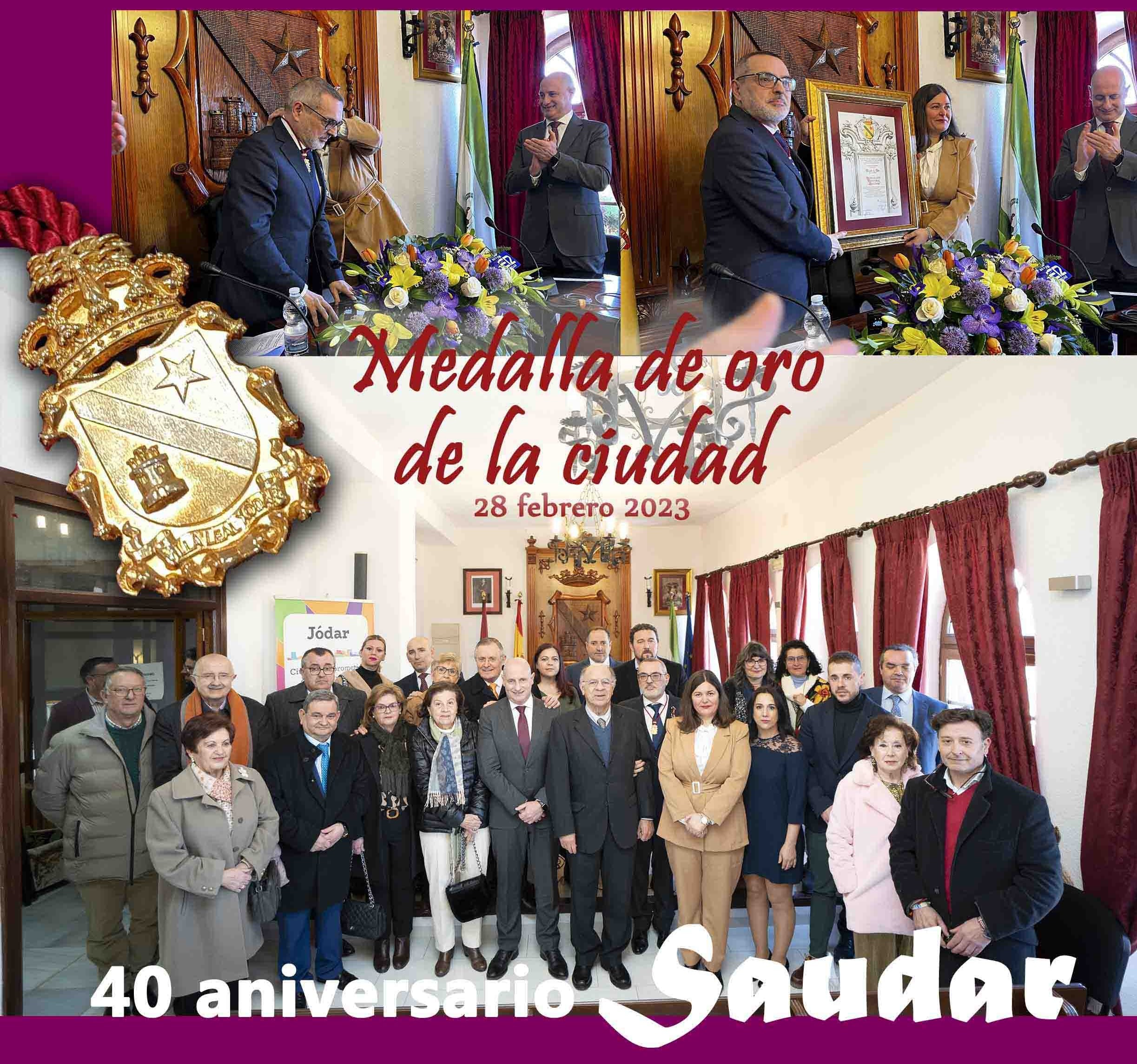 Portada del número con motivo del 40 Aniversario de la Asociación y entrega de la medalla de Oro de la Ciudad