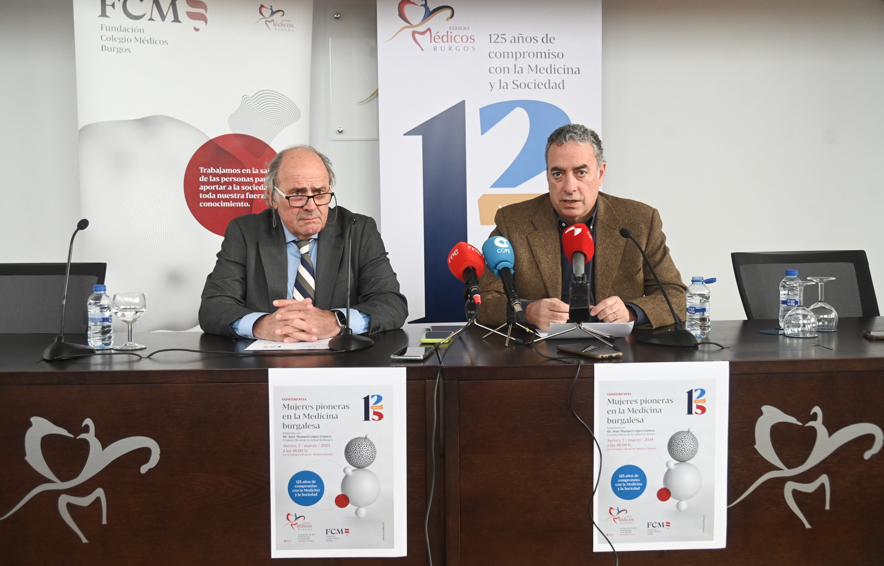 Presentación de los actos del 125 aniversario del Colegio de Médicos de Burgos