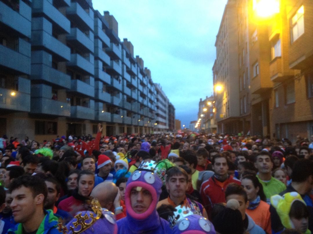 Imagen de una San Silvestre anterior en Palencia