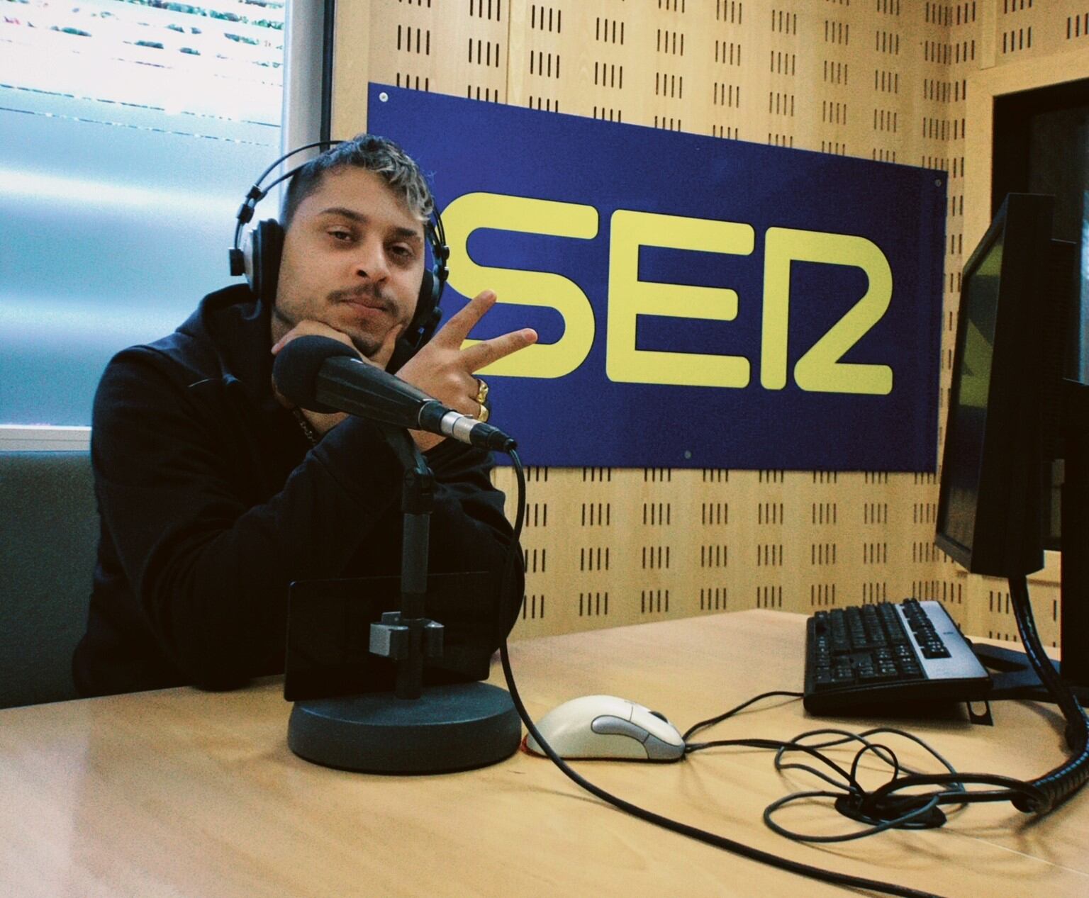 Dollar Selmouni, en el estudio de Radio Mallorca