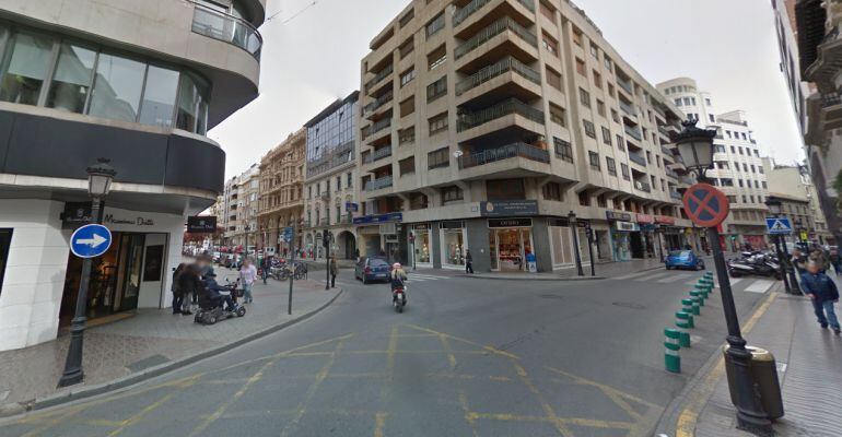 La calle Tinte con Teodoro Camino está hoy ocupada